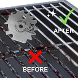 Sage Owl Bristle-Free Stainless Steel BBQ Grill Scraper – Safe Universal Grill Cleaner for Outdoor Grills, Smoker Accessories, Kitchen Gadgets, and Grilling Tools Cooking Stocking Stuffers for Men The Sage Owl