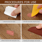 Wadities Walnut Wood Filler, Walnut Wood Putty, Paintable Stainable Wood Repair Putty, 9.87 Ounce Wood Furniture Repair kit, Quickly Repair Wood Wadities