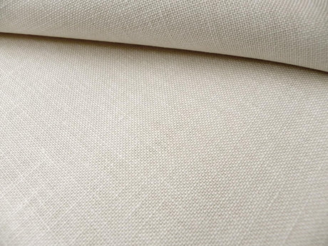 Zweigart 25ct Dublin 100% Linen evenweave for Embroidery | 18x27 inches | Linen Fabric for Counted Cross Stitch (Antique White 101) Aidalux