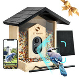 TT Nature Bird Feeder with Camera Solar Powered, Upgraded 1.5L Smart Bird Feeder Camera for Bird Watching, Auto Capture & Instant Real-time Notifications, Ideal Gift for Bird Lovers TT Nature