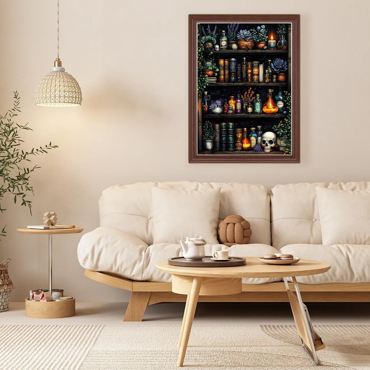 Lxmsja Bookshelf Diamond Art Kits for Adults, Magical Book DIY Full Drill Diamond Painting Kits for Beginners, 5D Gem Art Crafts for Adults, Home Wall Decor 12x16 inch Lxmsja