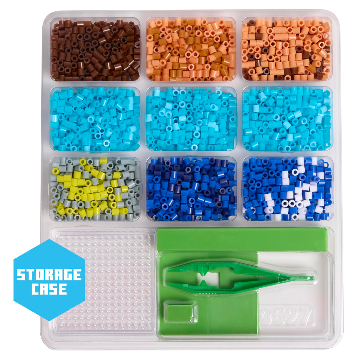 Minecraft Pixel Creations Bead Kit 2500 Beads with Pegboards & Templates Build Characters & Tools from, Encourages Hands-on STEM-Based Play Craft Set for Kids Ages 6+ Tara Toys