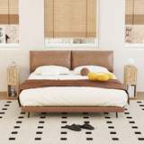 MAHYIZYI Small Nightstand Set of 2, Wooden Narrow Nightstands with 2 Drawers, Vintage Side End Table for Small Spaces, Skinny Night Stand, Bedside Table for Bedroom, Living Room (Natural-2PCS) MAHYIZYI