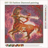 SUNKOO 12×12 inches DIY 5D Diamond Painting Full Constellation Diamond Painting by Numbers Diamond Embroidery Dotz Kit Arts Crafts,Sagittarius LeePakQ