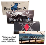 Blank Automobile (6 X 12) Aluminum License Plate for Sublimation or Vinyl Decoration (10) Carpe Diem Designs