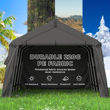 MELLCOM 13 x 20 FT Heavy Duty Carport, Portable Garage with All-Steel Metal Frame & Vents, Anti-Snow Car Canopy Outdoor Storage Shelter shed for Car, Truck, Boat MELLCOM