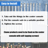 Center Console Gun Safe Vault - TuoJue Console Safe Lock Box Compatible with 2023-2025 Chevy Silverado 1500/GMC Sierra 1500 Console Locking Vault with Electronic Keypad Lock. TUOJUE