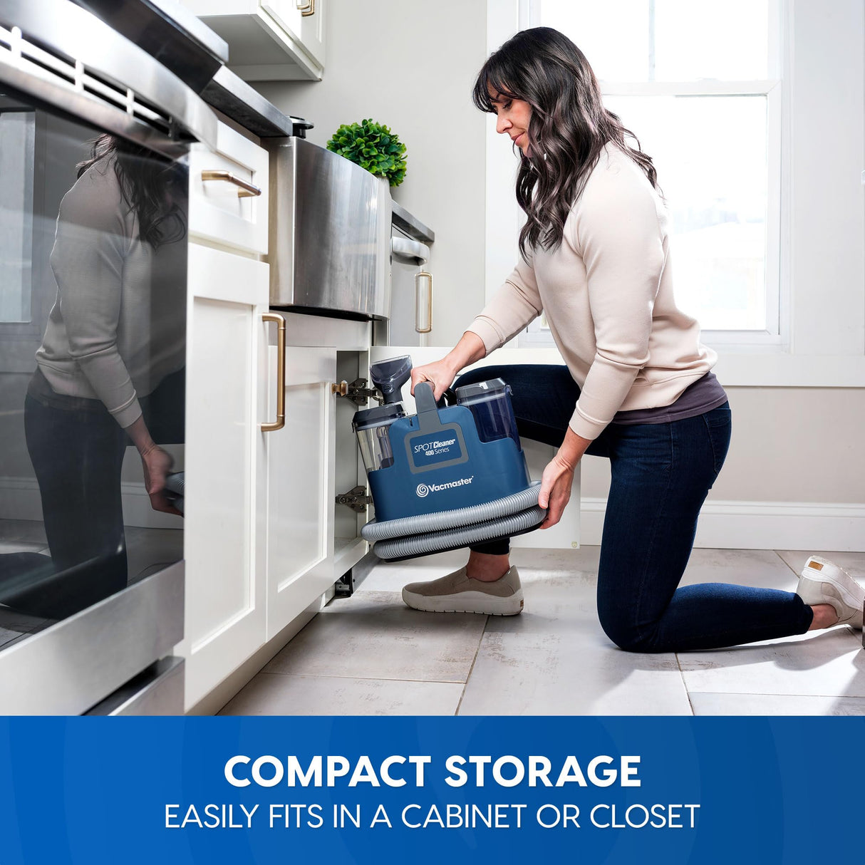 Vacmaster SCB301 400 Series Portable Carpet & Upholstery Spot Cleaner Machine, 15Kpa Power Suction with Versatile Tools for Pets, Area Rugs and Couches Vacmaster