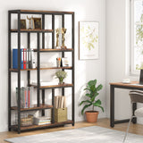 Tribesigns 79 Inch Industrial Vintage 10-Shelf Etagere Bookshelf for Home Office Storage Tribesigns