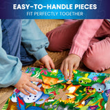 QUOKKA 4x60 Piece Puzzles for Kids Ages 4-6 – Glow-in-The-Dark Puzzles for Kids 4-8 I Farm Bugs Tropical & Ocean Animals I Fun Educational Toddler Puzzles for Boys & Girls – Educational Game Toys Gift QUOKKA