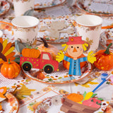 Fall Thanksgiving Crafts for Kids - 24 PCS DIY Wood Magnet Painting Kit with Cards - Thanksgiving Classroom Activities, Autumn Holiday Decorations, Fall Goodie Bag Favors for Boys & Girls GOGREENWOVEN