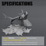 Deer Head Mild Steel welding practice kit, Welding Coupons, Welding Training Metal plates Suitable For TIG, MIG, Gas, Arc, Stick, DIY Welding Practice Kit（15 pcs） SONNLER