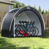 Happy Travel Bike Storage Tent Shed,7x5ft Large Outdoor Waterproof Bicycle Covers Shelter with Window for 4/5 Bikes,Oversized Outside Portable Sheds for Lawn Mower,Garden Tools,Motorcycle HAPPY TRAVEL