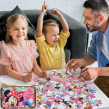 Mickey Mouse Puzzles for Kids Ages 4-8 60 Pieces Puzzles for Kids Ages 3-5 Minnie Mickey Puzzle for Girls and Boys Toys Jigsaw Puzzles in a Metal Box Educational Puzzles (Minnie Mickey 0686) doovide