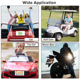 4 Pcs Sublimation License Plate Blanks, Aluminum Metal Car License Plate Label, DIY Picture Thermal Transfer Blank Sublimation for Customized Design Work (0.45mm-4Pcs) DOYOQI