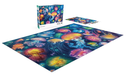 Buffalo Games - Eduard - Jellyfish Fantasy - 1500 Piece Jigsaw Puzzle for Adults Challenging Puzzle Perfect for Game Nights - Finished Size is 38.50 x 26.50