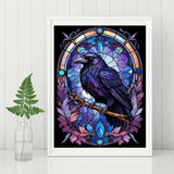GMETINC Diamond Painting Kits for Adults, Crow DIY 5D Diamond Art Kits Full Drill Diamond Dots Paintings with Diamonds Gem Art and Crafts Home Decor 12x16inch GMETNIC