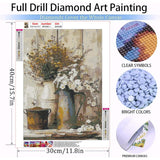 Diamond Art Kits for Adults Beginner, 3 Pack Rustic Farmhouse Daisy Painting Diamond Kits 5D Diamond Dots Gem Art Crafts with Tools Round Full Drill Funny Crafts for Home Wall Decor&Gift 12x16 inch Fairyland JinWenn