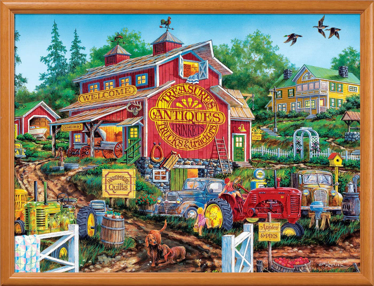 Masterpieces 550 Piece Jigsaw Puzzle For Adults, Family, Or Kids - Antique Barn - 18"x24" Masterpieces