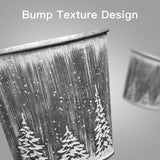 Putuo Decor Christmas Galvanized Buckets, Silvery Small Metal Bucket Christmas Ice Buckets, Farmhouse Pails Plants Flowers Tin Planters for Party Home Table Centerpieces Storage Decor 5.9X5.3 in Putuo Decor