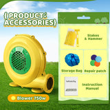 Inflatable Bounce House Kids Obstacle Bouncy Castle for Outdoor Indoor INFLATEFLY