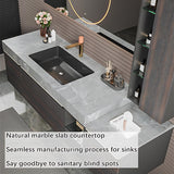 ZGNBSD Bathroom Vanity with Sink- Solid Wood Bathroom Vanity Include Smart LED Defog Mirror ＆ Multi-Cabinet Storage Space, Wall Mounted Bathroom Vanity Cabinet (60'') ZGNBSD