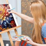 Offito Paint by Numbers Kit for Adults- Flowers Adult Paint by Number Kits on Canvas for Beginners, Flowers DIY Acrylic Oil Number Painting Kits for Home Wall Decor Gift 16"x20" (Without Frame) Offito