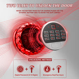 6-8 Gun Safe, Gun Safe for Rifles and Pistols, Gun Locker, Rifle safes for Home,Metal Gun Cabinet for Rifles and Shotguns, Dual Alarm & Mute System, Quick Access, No Assembly Required SHICHI