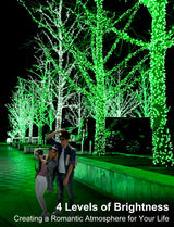 JXLEDAYY 1000 LED Christmas Lights, 403 FT Christmas Lights Outdoor Waterproof 8 Modes Timer LED String Lights for Xmas Tree Wedding Holiday Party Thanksgiving Decoration-Green JXLEDAYY