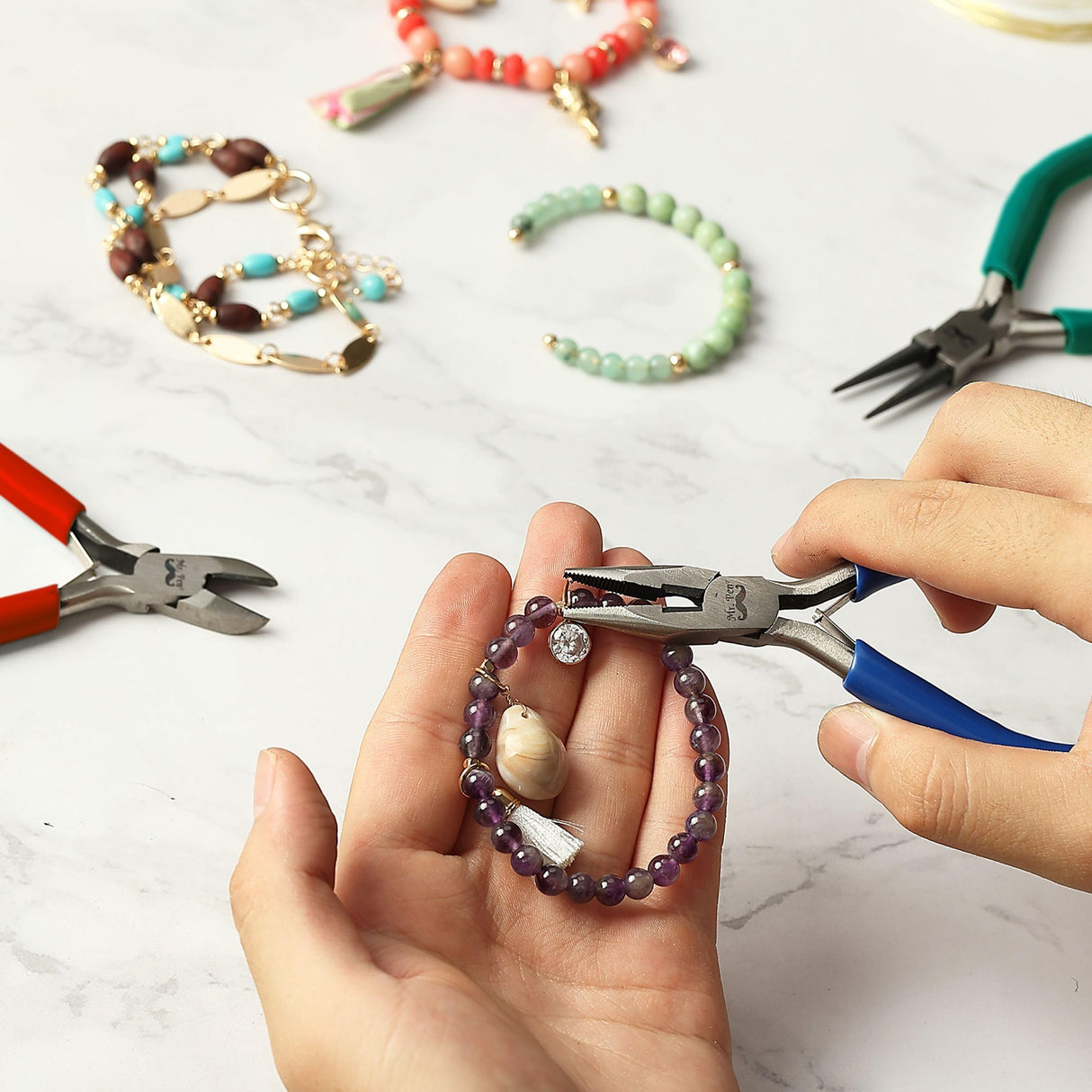 Mr. Pen- Jewelry Pliers Kit, 3 Pack Mini Chain Nose Pliers Wire Cutters for Jewelry Craft & Earring Making Mr. Pen