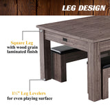 Barrington Billiards Monteray 7’ Drop Pocket Pool Table, 3-in-1 Dining Top & Table Tennis with Game Accessories & Rolling Storage Caddy Barrington Billiards