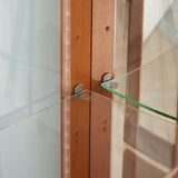 Ball & Cast Lighted Curio Cabinet,6-Tier Glass Display Cabinet with Adjustable Glass Shelves and Mirrored Back Panel for Living Room,E26 Light Blub not Included,Walnut Ball & Cast