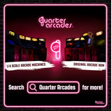 Numskull Quarter Arcades Teenage Mutant Ninja Turtles Collector's Edition Mini Arcade - 1/4 Scale Authentic Wooden Replica, Original ROM, Rechargeable Battery & 3W Speakers for Retro Enthusiasts quarter arcades