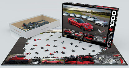 EuroGraphics 2014 Corvette Singray: It Runs in the Family Jigsaw Puzzle (1000-Piece)