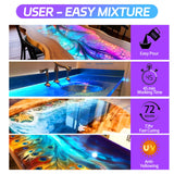 Deep Pour Epoxy Resin - 1.5 Gallon Crystal Clear Resin Epoxy Kit for 2-4" Pour Depths: Not Yellowing and No Bubble Self Leveling, for River Tables, Flower Preservation, and Mold Crafts Mix 2:1 Ratio Bonastella