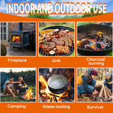 E500 Fire Starter - Natural Fire Starters for Fireplace, Campfires, Chimney, BBQ, Fire Pit & Wood Fireplace - 60 Pack Odorless Pine Firestarter, Charcoal Starter for Grill E500