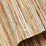 HousCa Blackout No Drill Bamboo Shades, Custom Cordless Bamboo Roman Shades Window Blinds, Natural 100% Bamboo and Linen Blinds for Windows, Deer Horn Brown HousCa