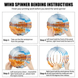 10 Pack Sublimation Wind Spinner Blanks 8 Inch,3D Aluminum Wind Spinner Sublimation DIY Crafts Ornaments for Indoor Outdoor Garden Yard LWestine