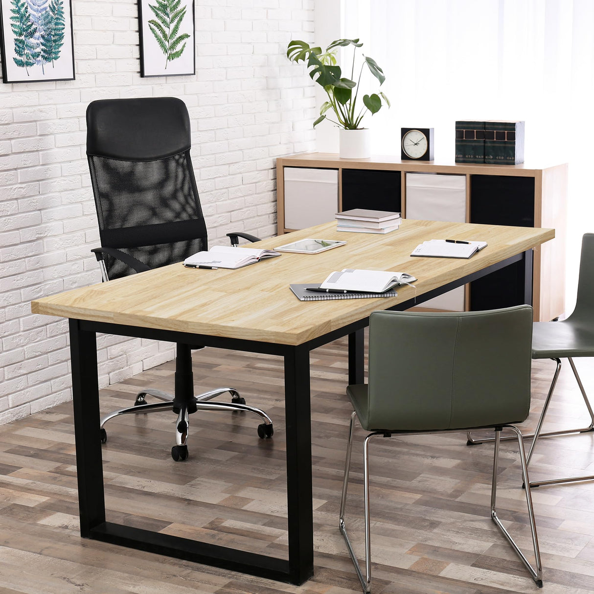 Bme Hevea Solid Wood Butcher Block Table Top, Desk top, Unfinished Butcher Block Countertop for DIY Desktop/Kitchen Countertop, 5ft L x 30"W, 1.5in Thick Bme