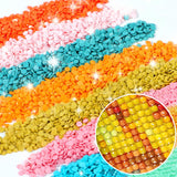 Bimkole 5D Diamond Art Kits for Adults Tiger, Full Drill Animal DIY Rhinestone Embroidery Set Paint with Diamonds Art by Number Kits Cross Stitch Home Wall Craft Decoration 12x16 Inch Bimkole