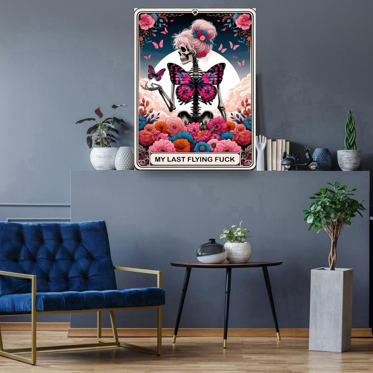 Zythron Diamond Art Kits for Adults Skull Diamond Painting Kits for Beginners, Halloween Diamond Art My Last Flying 5D DIY Full Drill Round Gem Art Crafts Paintings for Home Wall Decor 12"x 16" Zythron