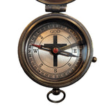 Personalized Engraved Compass Gift for Baptism, Confirmation | Proverbs 3:5-6 Trust in The Lord | Joshua 1:9 Be Strong and Courageous | Gift Box and Greeting Card Included (FBA - Joshua 1:9) Stanley London