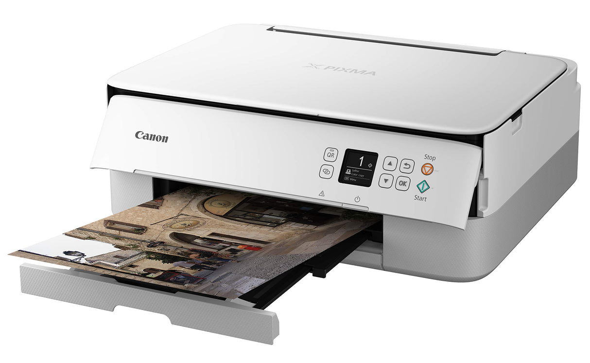 Canon PIXMA TS5320 All in One Wireless Printer, Scanner, Copier with AirPrint, White, Works with Alexa Canon