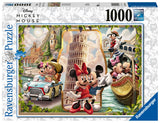 Ravensburger Disney Vacation Mickey and Minnie - 1000 Piece Jigsaw Puzzle for Kids and Adults | Unique Piece Design | Anti-Glare Surface | Ideal for Brain Game | Perfect Christmas Toy Gift Ravensburger