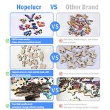 Wooden Puzzles for Adults, 200 Piece 11.14" x 10.7" Unique Shaped Wood Puzzle, Mandala Succulent Jigsaw Puzzles, Brain Teaser Puzzles for Adults, Family Games for Kids and Adults Hopelucr