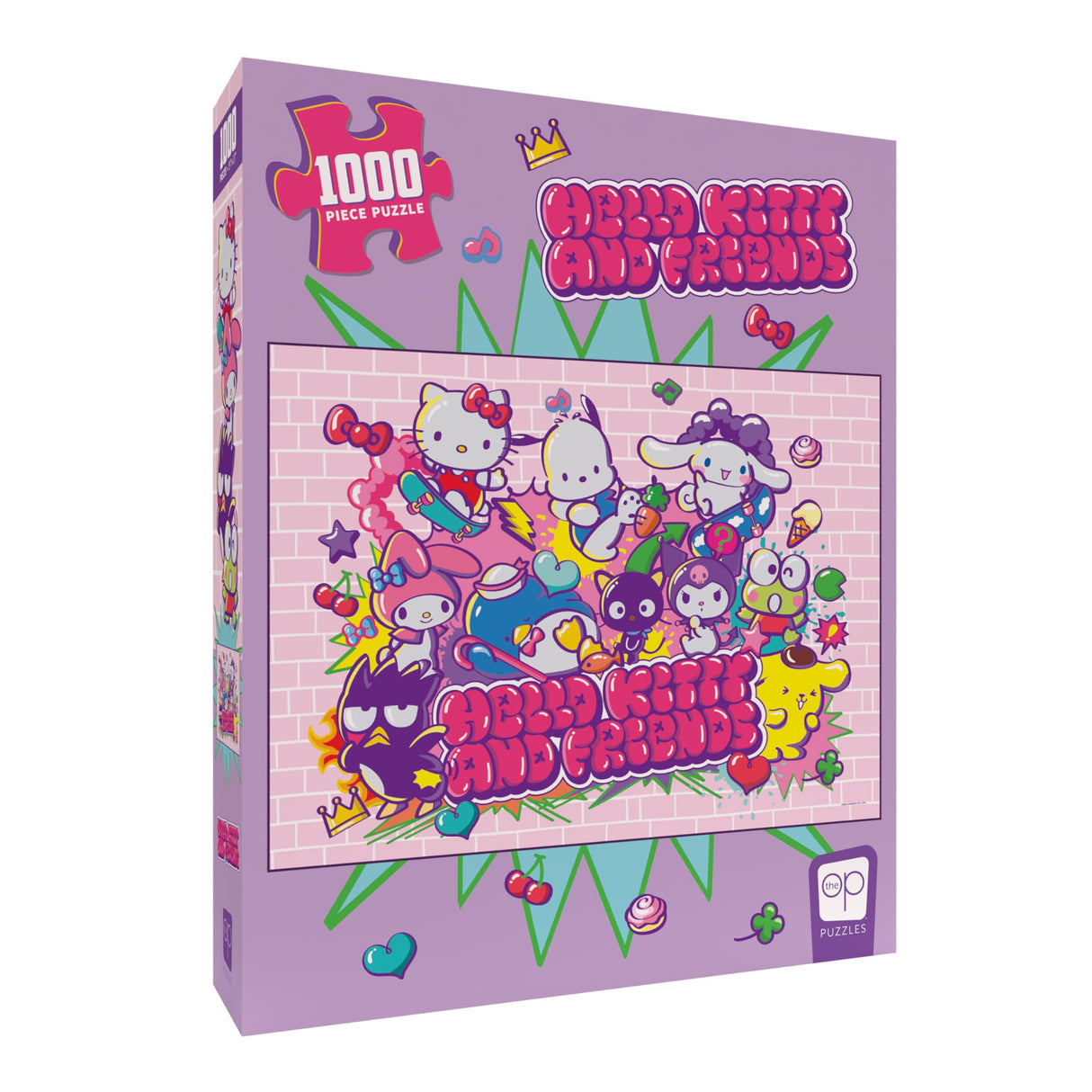 Hello Kitty and Friends “Tokyo Skate” 1,000 Piece Jigsaw Puzzle | Collectible Puzzle Artwork Featuring Hello Kitty, Pochacco, Keroppi & More | Officially-Licensed Sanrio Puzzle & Merchandise USAOPOLY
