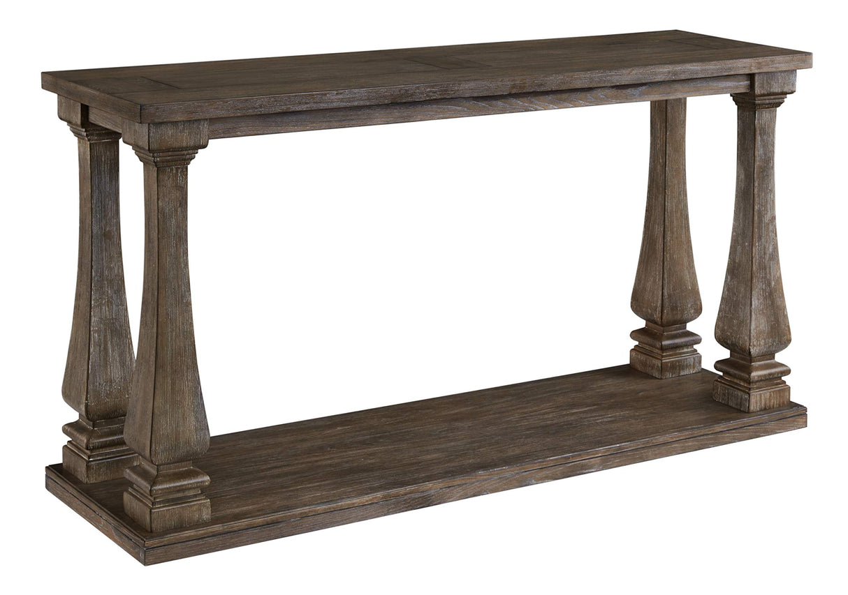 Signature Design by Ashley Mallacar Vintage Sofa Console Table, Weathered Gray Signature Design by Ashley