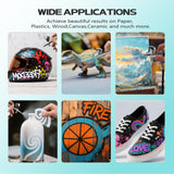 Airbrush Paint 6 Colors, Ready to Spray Airbrush Paint Set, Water-Based Acrylic Air Brush Paints for Metal, Plastic Models, Canvas, Wood, 0.67 Fl Oz/20ml EKOHERR