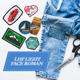 Juinte 140 Pieces Sublimation Patches Blank Hat Patches Sublimation Patches Blank for Hats Hat Patches Blank Patches for Clothes Hat Dress Patch (Black, Blue, Red, Khaki) Juinte