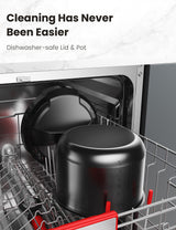 COMFEE’ 9-in-1 Electric Pressure Cooker 13 Presets Instant Multi Cooker Olla de Presion Slow Cooker Rice Cooker Steamer Sauté Yogurt Maker Non-Stick Pot 6 Quart Black, Aluminum COMFEE'